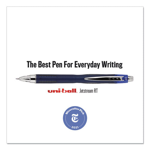 uni-ball® Jetstream Retractable Ballpoint Pen, Bold 1 Mm, Black Ink, Black Barrel freeshipping - TVN Wholesale