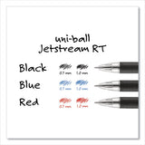 uni-ball® Jetstream Retractable Ballpoint Pen, Bold 1 Mm, Black Ink, Black Barrel freeshipping - TVN Wholesale
