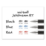 uni-ball® Jetstream Retractable Ballpoint Pen, Bold 1 Mm, Blue Ink, Black Barrel freeshipping - TVN Wholesale
