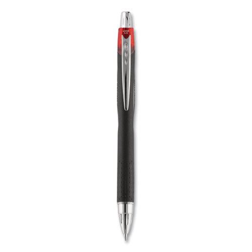 uni-ball® Jetstream Retractable Ballpoint Pen, Bold 1 Mm, Red Ink, Black Barrel freeshipping - TVN Wholesale