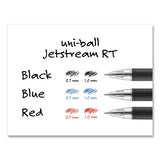 uni-ball® Jetstream Retractable Ballpoint Pen, Bold 1 Mm, Red Ink, Black Barrel freeshipping - TVN Wholesale