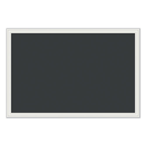 U Brands Magnetic Chalkboard With Decor Frame, 30 X 20, Black Surface-white Frame freeshipping - TVN Wholesale