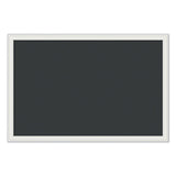 U Brands Magnetic Chalkboard With Decor Frame, 30 X 20, Black Surface-white Frame freeshipping - TVN Wholesale