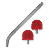 Unger® Ergo Toilet Bowl Brush With Nylon Bristle Head, Handle And 2 Heads freeshipping - TVN Wholesale