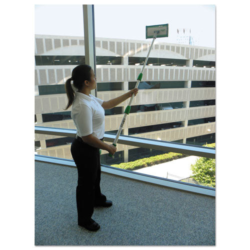 Unger® Speedclean Window Cleaning Kit, 72" To 80", Extension Pole With 8" Pad Holder, Silver-green freeshipping - TVN Wholesale