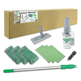 Unger® Speedclean Window Cleaning Kit, 72" To 80", Extension Pole With 8" Pad Holder, Silver-green freeshipping - TVN Wholesale