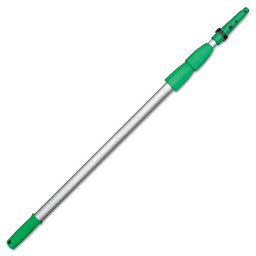 Unger® Opti-loc Aluminum Extension Pole, 14 Ft, Three Sections, Green-silver freeshipping - TVN Wholesale
