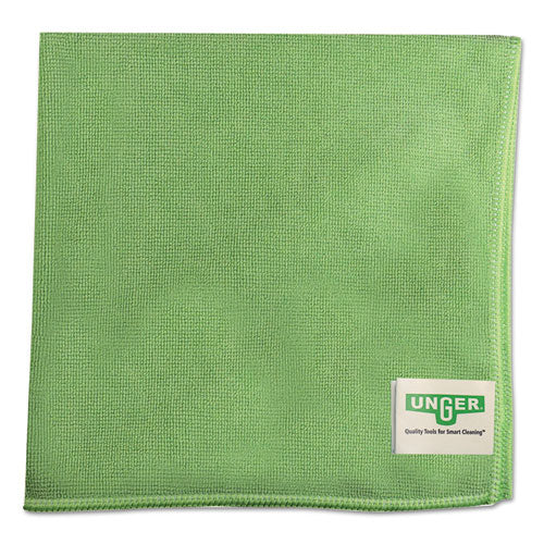Unger® Smartcolor Microwipes, Microfiber, 16 X 15, Green, 10-carton freeshipping - TVN Wholesale