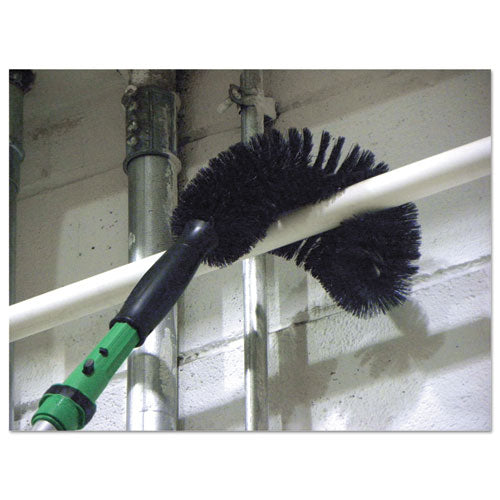 Unger® Starduster Pipe Brush, Green Polypropylene Bristles, 7.5" Brush, 6" Black Plastic Handle freeshipping - TVN Wholesale