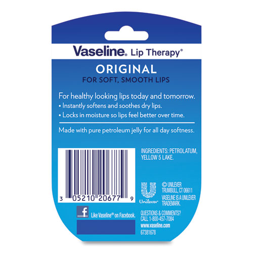 Vaseline® Lip Therapy, Original, 0.25 Oz freeshipping - TVN Wholesale