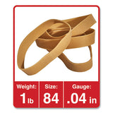 Universal® Rubber Bands, Size 84, 0.04" Gauge, Beige, 1 Lb Box, 155-pack freeshipping - TVN Wholesale