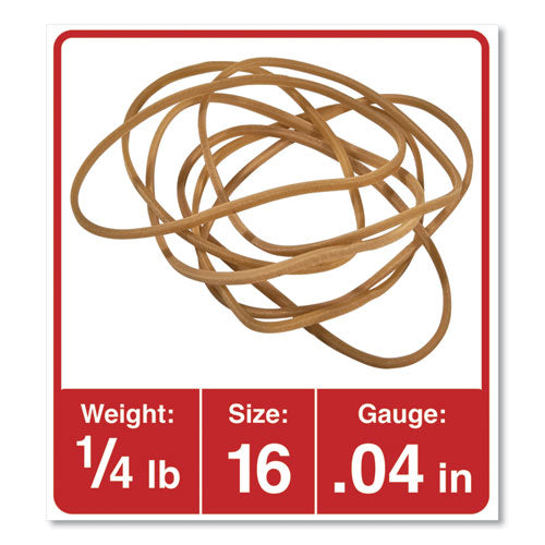 Universal® Rubber Bands, Size 16, 0.04" Gauge, Beige, 4 Oz Box, 475-pack freeshipping - TVN Wholesale