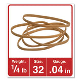 Universal® Rubber Bands, Size 32, 0.04" Gauge, Beige, 4 Oz Box, 205-pack freeshipping - TVN Wholesale