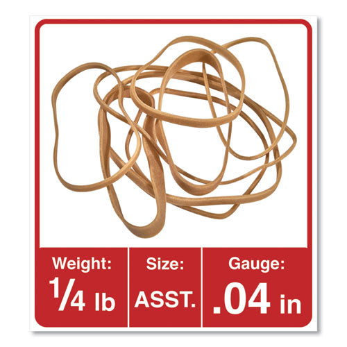 Universal® Rubber Bands, Size 54 (assorted), Assorted Gauges, Beige, 4 Oz Box freeshipping - TVN Wholesale