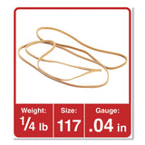 Universal® Rubber Bands, Size 117, 0.06" Gauge, Beige, 4 Oz Box, 50-pack freeshipping - TVN Wholesale