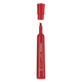Universal™ Chisel Tip Permanent Marker, Broad Chisel Tip, Red, Dozen freeshipping - TVN Wholesale