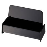 Universal® Business Card Holder, Holds 50 2 X 3.5 Cards, 3.75 X 1.81 X 1.38, Plastic, Black freeshipping - TVN Wholesale