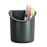 Universal® Recycled Plastic Cubicle Pencil Cup, 4 1-4 X 2 1-2 X 5, Charcoal freeshipping - TVN Wholesale