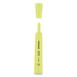 Universal™ Desk Highlighters, Fluorescent Yellow Ink, Chisel Tip, Yellow Barrel, Dozen freeshipping - TVN Wholesale