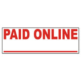 Universal® Message Stamp, Paid Online, Pre-inked One-color, Red freeshipping - TVN Wholesale