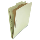 Universal® Four-section Pressboard Classification Folders, 1 Divider, Letter Size, Gray-green, 10-box freeshipping - TVN Wholesale