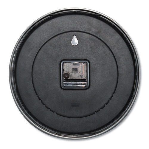 Universal® Brushed Aluminum Wall Clock, 12" Overall Diameter, Silver Case, 1 Aa (sold Separately) freeshipping - TVN Wholesale