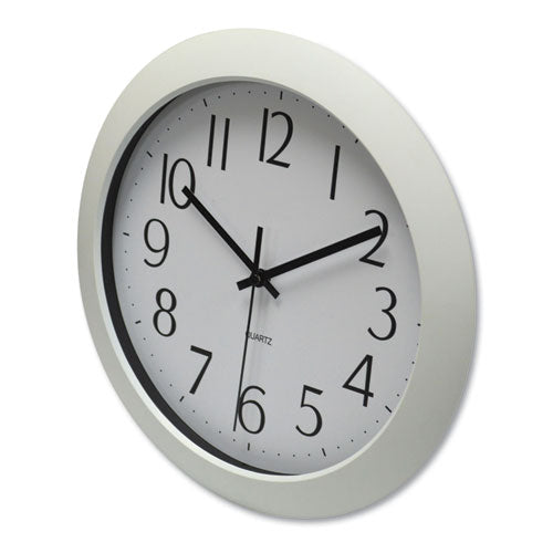 Universal® Whisper Quiet Clock, 12" Overall Diameter, White Case, 1 Aa (sold Separately) freeshipping - TVN Wholesale