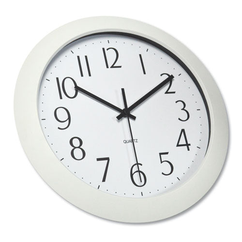 Universal® Whisper Quiet Clock, 12" Overall Diameter, White Case, 1 Aa (sold Separately) freeshipping - TVN Wholesale