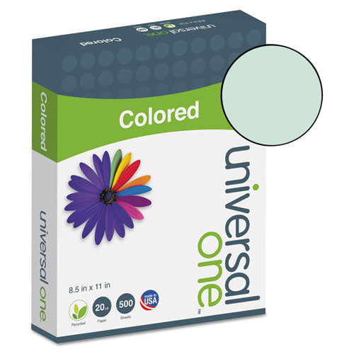 Universal® Deluxe Colored Paper, 20lb, 8.5 X 11, Green, 500-ream freeshipping - TVN Wholesale