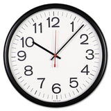 Universal® Indoor-outdoor Round Wall Clock, 13.5" Overall Diameter, Black Case, 1 Aa (sold Separately) freeshipping - TVN Wholesale