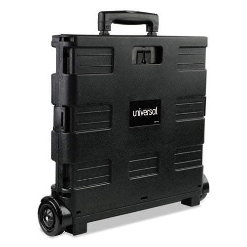 Universal® Collapsible Mobile Storage Crate, 18 1-4 X 15 X 18 1-4 To 39 3-8, Black freeshipping - TVN Wholesale