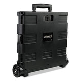 Universal® Collapsible Mobile Storage Crate, 18 1-4 X 15 X 18 1-4 To 39 3-8, Black freeshipping - TVN Wholesale