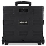 Universal® Collapsible Mobile Storage Crate, 18 1-4 X 15 X 18 1-4 To 39 3-8, Black freeshipping - TVN Wholesale