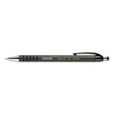 Universal™ Ballpoint Pen, Retractable, Fine 0.7 Mm, Black Ink, Black Barrel, Dozen freeshipping - TVN Wholesale