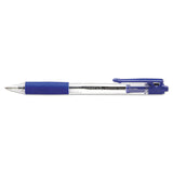 Universal™ Comfort Grip Ballpoint Pen, Retractable, Medium 1 Mm, Blue Ink, Clear Barrel, Dozen freeshipping - TVN Wholesale