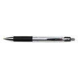 Universal™ Comfort Grip Ballpoint Pen, Retractable, Medium 1 Mm, Black Ink, Silver Barrel, Dozen freeshipping - TVN Wholesale