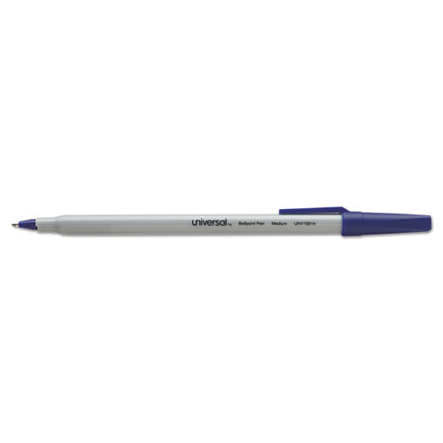 Universal™ Ballpoint Pen Value Pack, Stick, Medium 1 Mm, Blue Ink, Gray Barrel, 60-pack freeshipping - TVN Wholesale