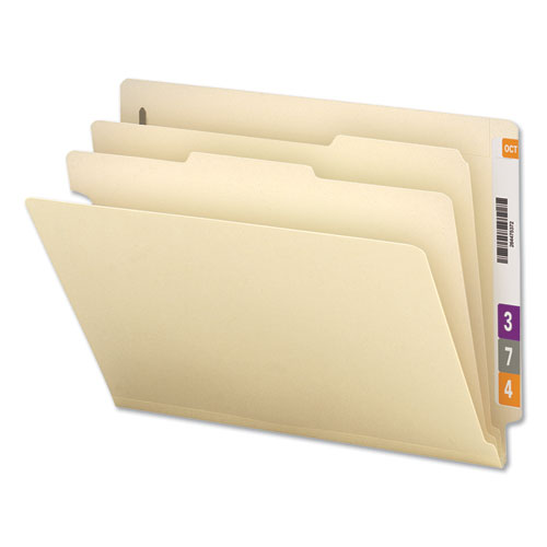 Universal® Six-section Manila End Tab Classification Folders, 2 Dividers, Letter Size, Manila, 10-box freeshipping - TVN Wholesale