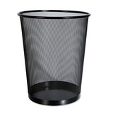 Universal® Mesh Wastebasket, 18 Qt, Black freeshipping - TVN Wholesale
