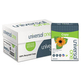 Universal® 100% Recycled Copy Paper, 92 Bright, 20lb, 8.5 X 11, White, 500 Sheets-ream, 10 Reams-carton freeshipping - TVN Wholesale