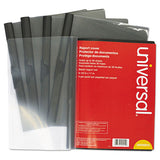Universal® Clip-style Report Cover, Clip Fastener, 8.5 X 11, Clear-black, 5-pack freeshipping - TVN Wholesale