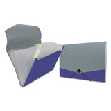 Universal® Poly Expanding Files, 13 Sections, Letter Size, Metallic Blue-steel Gray freeshipping - TVN Wholesale
