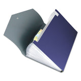 Universal® Poly Expanding Files, 13 Sections, Letter Size, Metallic Blue-steel Gray freeshipping - TVN Wholesale