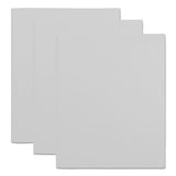 Universal® Two-pocket Plastic Folders, 100-sheet Capacity, 11 X 8.5, White, 10-pack freeshipping - TVN Wholesale