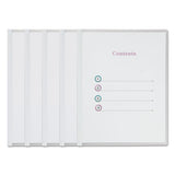 Universal® Clear View Report Cover With Slide-on Binder Bar, Clear-clear, 25-pack freeshipping - TVN Wholesale