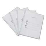 Universal® Clear View Report Cover With Slide-on Binder Bar, Clear-clear, 25-pack freeshipping - TVN Wholesale