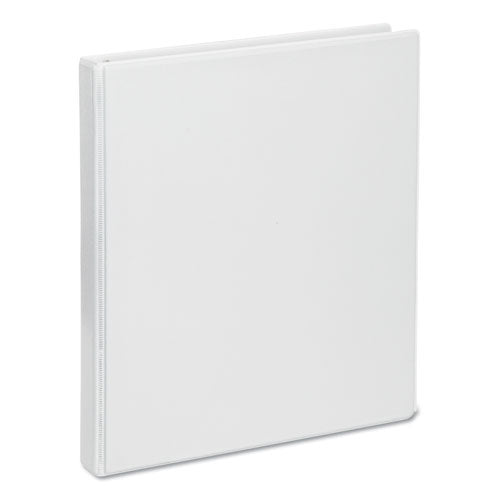 Universal® Deluxe Round Ring View Binder, 3 Rings, 0.5" Capacity, 11 X 8.5, White freeshipping - TVN Wholesale