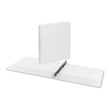 Universal® Deluxe Round Ring View Binder, 3 Rings, 0.5" Capacity, 11 X 8.5, White freeshipping - TVN Wholesale