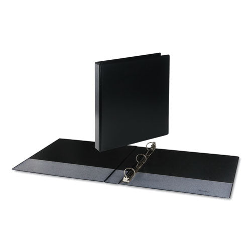 Universal® Deluxe Round Ring View Binder, 3 Rings, 1" Capacity, 11 X 8.5, Black freeshipping - TVN Wholesale
