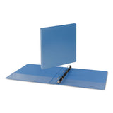 Universal® Deluxe Round Ring View Binder, 3 Rings, 1" Capacity, 11 X 8.5, Light Blue freeshipping - TVN Wholesale